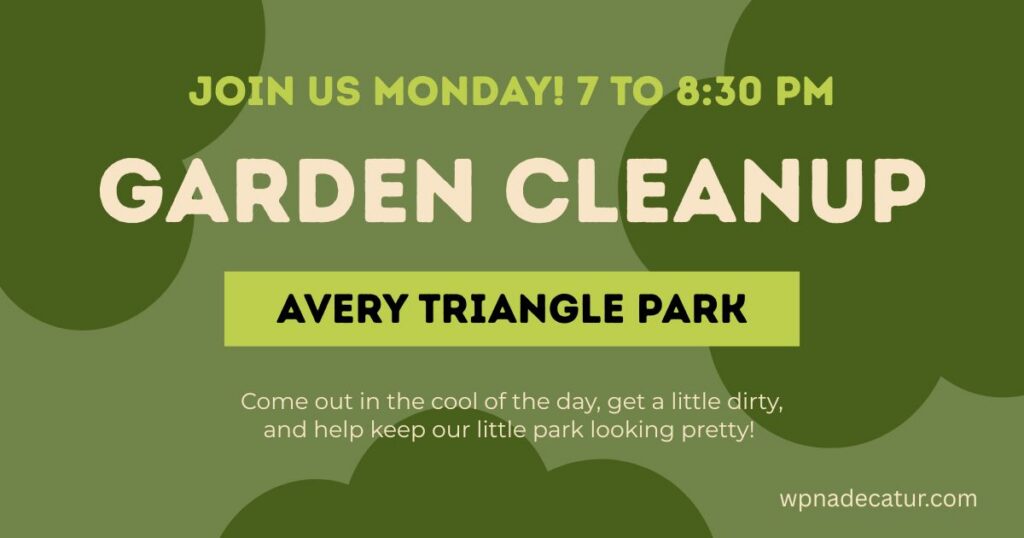 Avery Triangle Cleanup Sesh